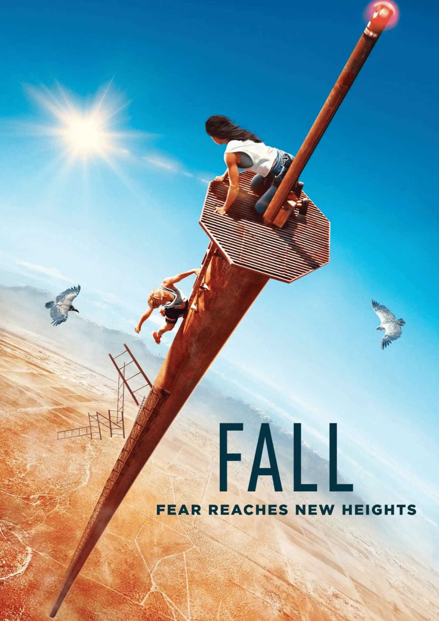 Fall is a 2022 American psychological horror survival film directed and co-written by Scott Mann and Jonathan Frank. Starring Grace Caroline Currey, Virginia Gardner, Mason Gooding and Jeffrey Dean Morgan, the film follows two women who climb a 2,000-foot-tall (610 m) television broadcasting tower, before becoming stranded at the top. It was theatrically released in the United States on August 12, 2022 by Lionsgate Films. It was a box office success, grossing $21 million worldwide against a $3 million budget.[2]