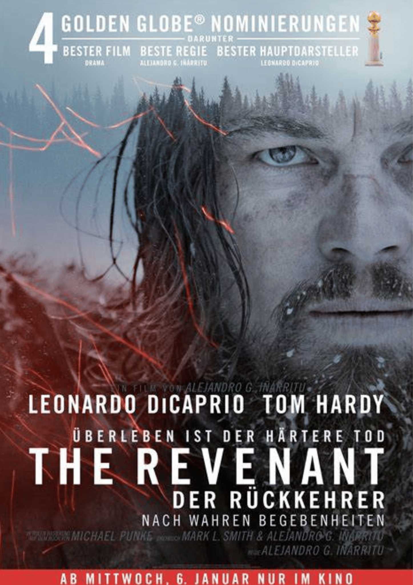 The Revenant ou Le Revenant au Québec est un film américain réalisé, coécrit et coproduit par Alejandro González Iñárritu1, sorti en 2015. Le film est partiellement adapté du roman Le Revenant (2002) de Michael Punke2 et est fondé sur une histoire vraie, celle de l'exploit accompli en 1823 par le trappeur Hugh Glass. The Revenant est le film le plus nommé aux Oscars 2016, avec douze nominations. Il en remporte trois : celui du meilleur réalisateur pour Alejandro González Iñárritu, celui du meilleur acteur pour Leonardo DiCaprio et celui de la meilleure photographie pour Emmanuel Lubezki. Il remporte également trois Golden Globes dans les catégories meilleur film dramatique, meilleur réalisateur et meilleur acteur dans un film dramatique3.