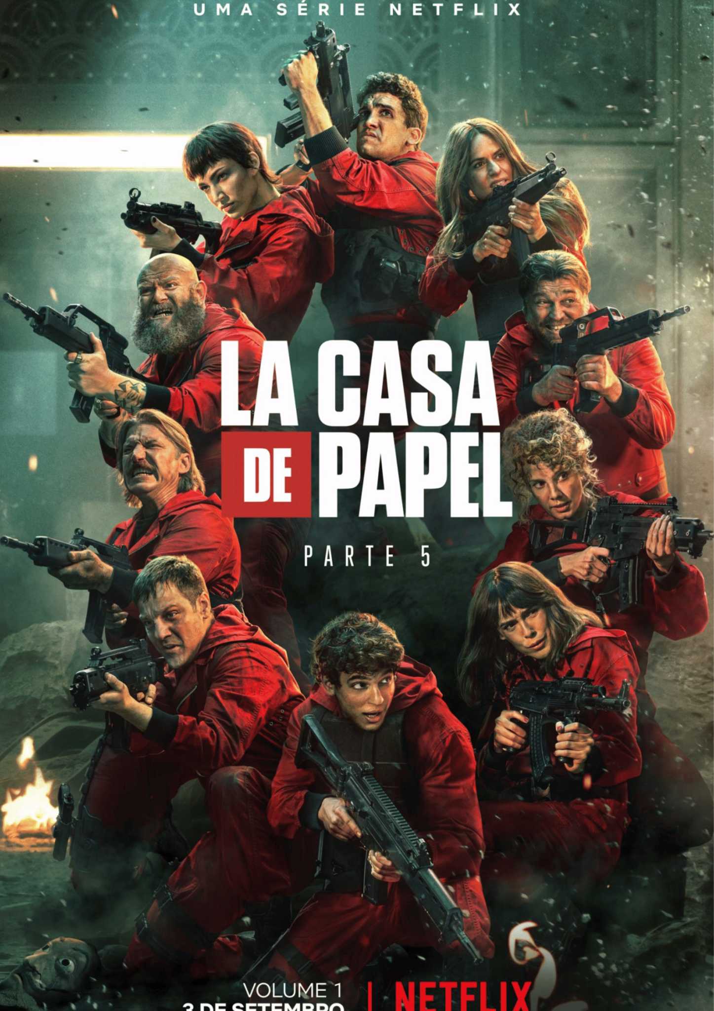 Money Heist (Spanish: La casa de papel, [la ˈkasa ðe paˈpel], lit. 'The House of Paper') is a Spanish heist crime drama television series created by Álex Pina. The series traces two long-prepared heists led by the Professor (Álvaro Morte), one on the Royal Mint of Spain, and one on the Bank of Spain, told from the perspective of one of the robbers, Tokyo (Úrsula Corberó). The story is told in a real-time-like fashion and relies on an unreliable narrator, flashbacks, time-jumps, and hidden character motivations for complexity.[2][3][4]