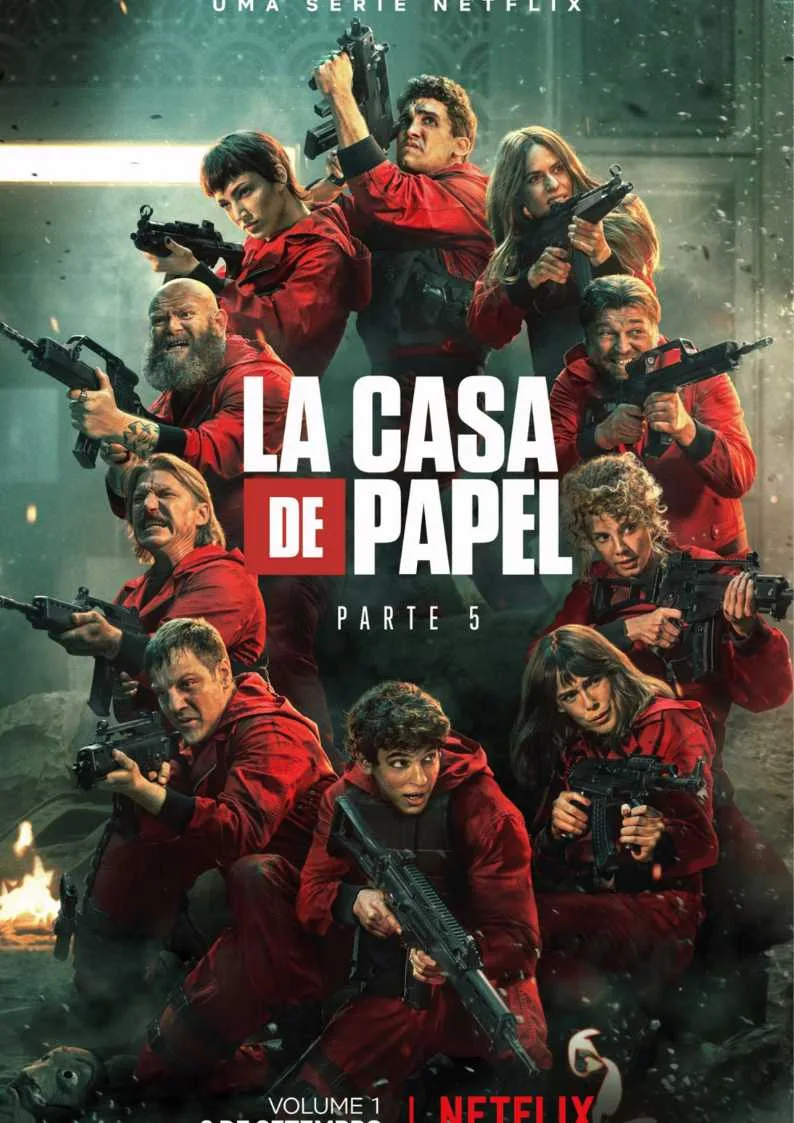 Money Heist (Spanish: La casa de papel, [la ˈkasa ðe paˈpel], lit. 'The House of Paper') is a Spanish heist crime drama television series created by Álex Pina. The series traces two long-prepared heists led by the Professor (Álvaro Morte), one on the Royal Mint of Spain, and one on the Bank of Spain, told from the perspective of one of the robbers, Tokyo (Úrsula Corberó). The story is told in a real-time-like fashion and relies on an unreliable narrator, flashbacks, time-jumps, and hidden character motivations for complexity.[2][3][4]