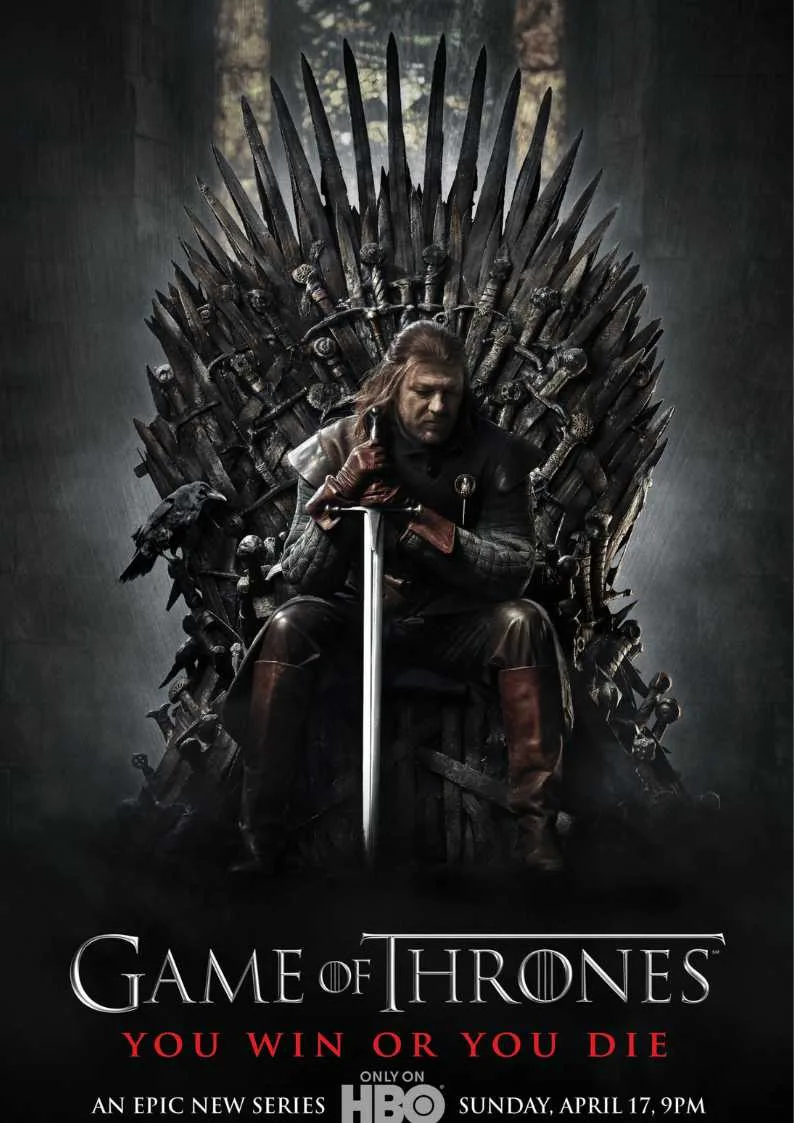 Game of Thrones is an American fantasy drama television series created by David Benioff and D. B. Weiss for HBO. It is an adaptation of A Song of Ice and Fire, a series of fantasy novels by George R. R. Martin, the first of which is A Game of Thrones. The show premiered on HBO in the United States on April 17, 2011, and concluded on May 19, 2019, with 73 episodes broadcast over eight seasons.