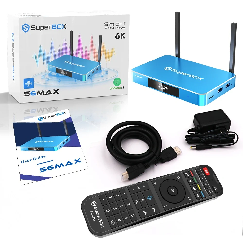 Unboxing the Super Box tv S5 Pro streaming device 2025
